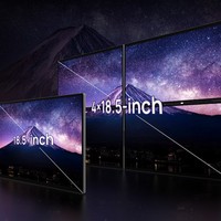 Moniteur portable triple écran 18,5 pouces IPS 4 écrans Type-C/Interface Résolution 1920x1200 Rapport d'aspect 16:10 Multi-écrans