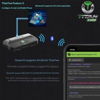 Convertisseur clavier-souris Titan Two 2 Elite avec haut-parleur de 1 pouce pour PS5/4, Xbox Series S/X, Switch, pour jeux FPS