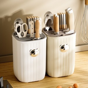 ที่วางมีดครัวพลาสติกแบบมีรูระบายน้ำสำหรับวางบนเคาน์เตอร์ลายหมี - Product Image 4