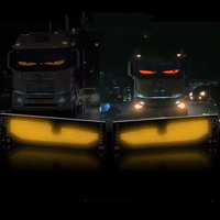 2 uds. Panel de píxeles de matriz LED DIY RGB animación personalizada programable coche camión publicidad Logo luz App Control lámpara de ojo de Diablo