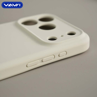 Coque de téléphone en silicone liquide avec objectif caméra VAWI S069, vente en gros pour iPhone 12 13 14 15 16 17 Pro Max, coque de téléphone antichoc pour iPhone