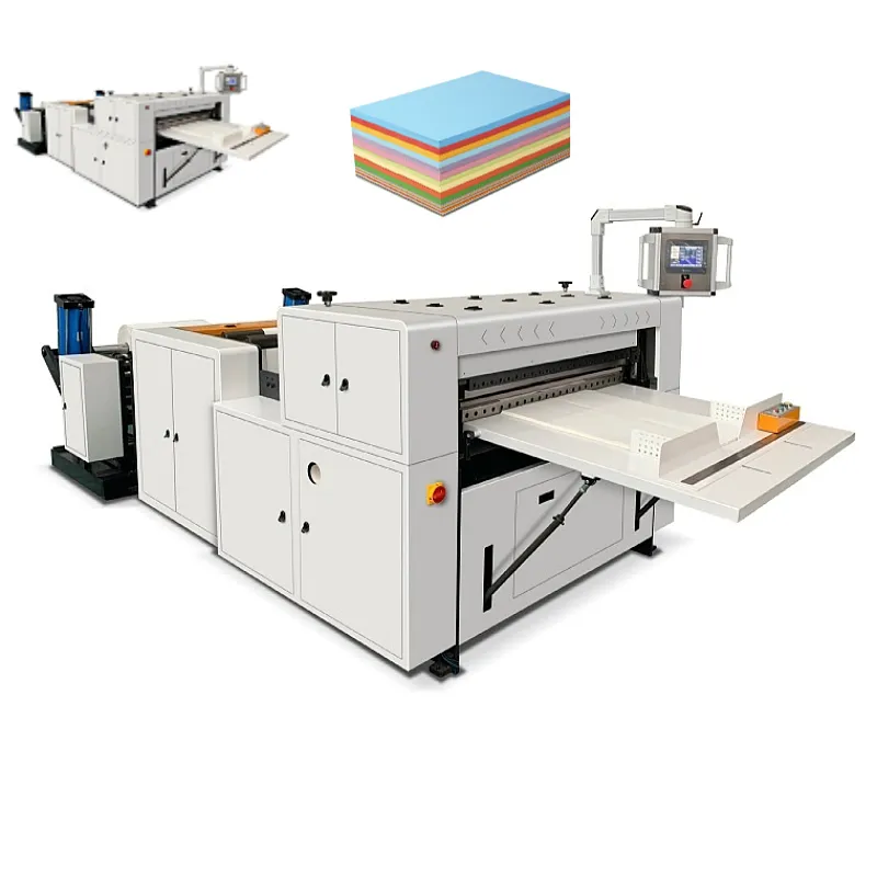 The manufacturer supplies plastic film non-woven fabric slicer HQJ-800 roll paper cross cutting machine