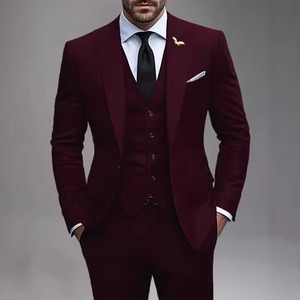 <span class=keywords><strong>Costume</strong></span> <span class=keywords><strong>homme</strong></span> neuf deux pièces <span class=keywords><strong>sur</strong></span> <span class=keywords><strong>mesure</strong></span>, veste de <span class=keywords><strong>costume</strong></span> à col et fermeture à un bouton, <span class=keywords><strong>costume</strong></span> <span class=keywords><strong>homme</strong></span> uni - Product Image 3