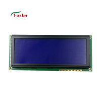 Afficheur LCD à grands caractères Farjia STN/FSTN 20X4, bleu/jaune, module 2004, 5V, interface 8 bits, rétroéclairage LED, moniteur COB