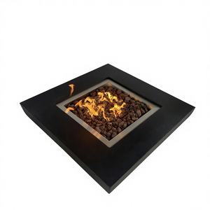 Coling Living GRC/CFRC Braciere a Gas con Fiamma Reale, Tavolo con Focolare a Gas Propano/Gas Naturale Ecologico per Terrazze e Balconi - Product Image 1