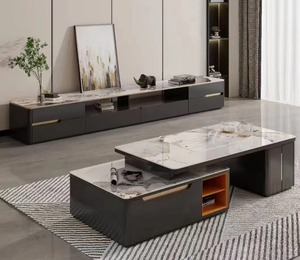 Hiện đại tối giản sang trọng marblerock tấm bàn cà phê TV Tủ kết hợp cho phòng khách - Product Image 5