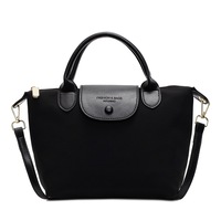 Sac à main en nylon pliable, sac fourre-tout décontracté pour femme, sac à bandoulière léger, sac à main à poignée supérieure