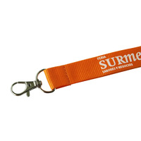Lanière tubulaire en polyester avec porte-badge de carte d'identité enseignant cou corde PVC employé carte d'accès pochette lanière ronde