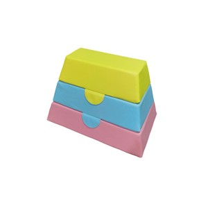 Due sezioni a tre sezioni Soft Jump box attrezzature per l'allenamento al coperto per il Fitness fisico dei bambini a cavallo - Product Image 1