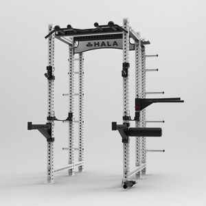 HALA-E7-019 Kandang Daya Multifungsi, Rak Jongkok dengan Pelatihan Angkat Berat Mesin Smith Gym Siap Kirim - Product Image 1
