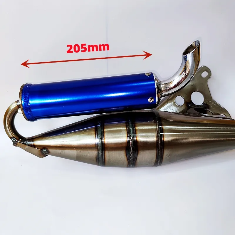 Jpm Xe Máy Xả Muffler Cho Yamaha Breeze Chạy Bộ 50 Hệ Thống Ống Xả Màu Đen Thép Không Gỉ Trượt Trên Xe Tay Ga Ống Xả