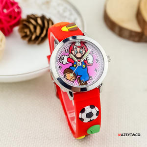 For <strong>Super</strong> <strong>Mario</strong> 3D Cartoon Silicone <strong>Watch</strong> Cute Quartz <strong>Watch</strong> with Alloy Case Lovely Children's Gift for Students for Kids - Product Image 4