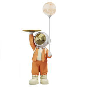Statuetta di Astronauta in Resina di Alta Qualità, Grande Decorazione da Pavimento per Soggiorno, Ornamento Dipinto a Mano per Mobile TV e Divano - Product Image 1