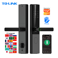 Cerradura Inteligente para Puerta Principal con Control Remoto NFC, WiFi, Teclado Digital Eléctrico, Impermeable y Antirrobo, Compatible con Tuya