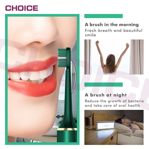 Brosse à dents sonique vibrante UV rechargeable, fine et souple, idéale pour les voyages, marque privée, pour adultes - Product Image 2