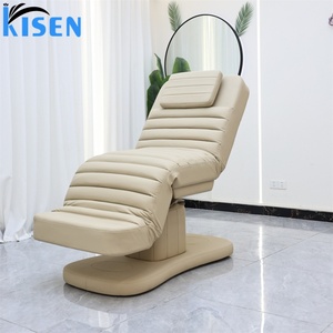KISEN Luxury 3 Motors Electric Beauty Salon Bed Modern PU Leather Facial Spa Treatment Massage <b>Table</b> Eyelash Bed Beauty Bed - Product Image 2