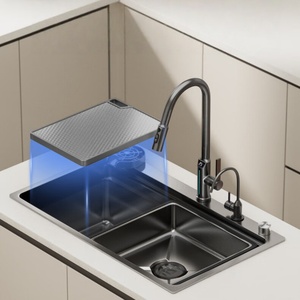 <b>Kitchen</b> <b>sink</b> 304 stainless steel 3D rice grain large single <b>sink</b> vegetable basin multi-function - Product Image 3
