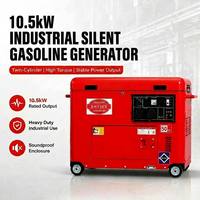 Générateur à essence silencieux 10,5 kW, générateur insonorisé 10500 W pour la maison, les camions de restauration et les chantiers de construction
