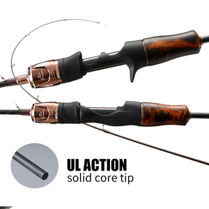 Caña de pescar de acción ultrarrápida de fibra de carbono con punta suave y sólida para pesca con señuelos en aguas dulces. - Product Image 2