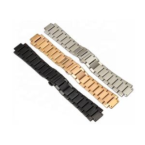 <span class=keywords><strong>Bracelet</strong></span> de <span class=keywords><strong>montre</strong></span> en métal de luxe à maillons solides 3 perles en acier inoxydable noir pour <span class=keywords><strong>montre</strong></span> <span class=keywords><strong>Hublot</strong></span> Bigbang or matériel taille 26mm - Product Image 4