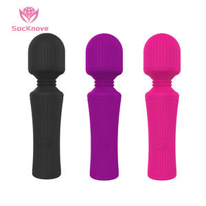 SacKnove Potente Eléctrico Recargable Personal Impermeable Inalámbrico Vagina Handheld AV Dildo Mini Varita Masajeador Para Mujeres - Product Image 1