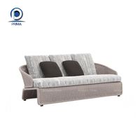 Ensemble de table et chaises en rotin Prima, polyvalent, compact, pour balcon extérieur, idéal pour les coins extérieurs d'appartements.