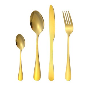 1010 Brand 24Pcs Stainless Steel Cutlery <b>Set</b> Western Steak Knife Fork Spoon Durable Wedding Dinnerware <b>Set</b> - Product Image 5
