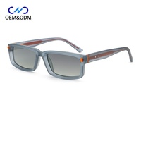 Lunettes de soleil rectangulaires de haute qualité 98126 – Monture PC CP de luxe rétro, protection UV400, style classique, lunettes de protection