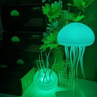 Veilleuse USB remplaçable bricolage méduse lampe contrôle intelligent du son Art décor étude café Bar