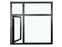 Ventana Abatible de Aluminio con Rotura de Puente Térmico y Marco Delgado Penjoy para una Vista Panorámica Moderna