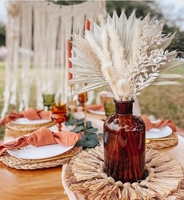 Buket Bunga Kering Craspedia Billy Balls Eucalyptus Pampas Grass untuk Pernikahan Hari Valentine Asal Yunnan Merek Focus