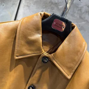 Giacca in Vera <span class=keywords><strong>Pelle</strong></span> di Pecora Monopetto da <span class=keywords><strong>Donna</strong></span>, <span class=keywords><strong>Blazer</strong></span> Formale Autunnale - Product Image 4