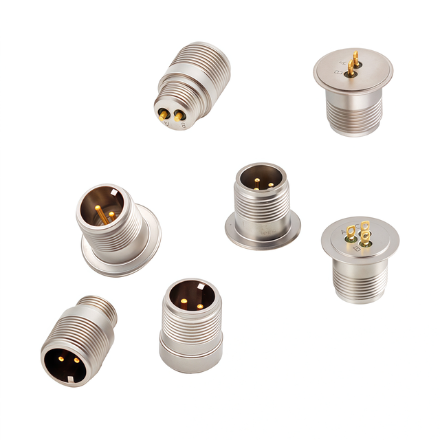 Industrial Waterproof 316 Stainless Steel M10 Single Axis Cylindrical Sensor Connector 2 3 4 Pin Male Wire Socket