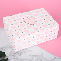 Boîte cadeau de vacances en papier à Double porte ouverte pour la saint-valentin ou le mariage