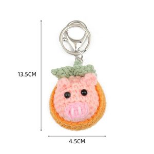 New Design Crochet Animal Cute DIY <b>Keychain</b> Handmade Bag Decoration <b>Keychain</b> Arts Craft Bag Pendants Keyrings - Product Image 6