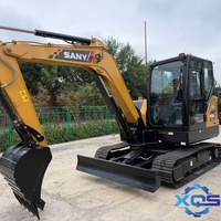 Mini-excavatrice sur chenilles SANY SY60 C, nouvelle marque chinoise réputée, 6 tonnes, moteur Isuzu, boîte de vitesses, livraison mondiale