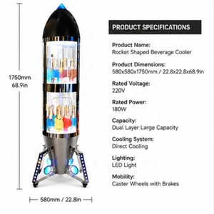 Présentoir à champagne LED en forme de fusée, support lumineux pour vin pour bars et boîtes de nuit VIP - Product Image 5