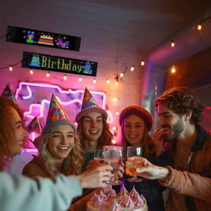 Panneau matriciel LED programmable pour éclairage <span class=keywords><strong>intérieur</strong></span> automobile, panneau « Devil Eyes » pour voitures et camions, écran LED flexible télécommandé pour vitres de voiture - Product Image 2