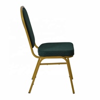 Chaise de banquet empilable pour hôtel, fournisseur d'usine, chaise de salle d'événements commerciale durable avec cadre en acier inoxydable, design moderne