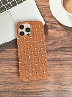 Étui de téléphone miroir de maquillage personnalisé en diamant scintillant de luxe pour iPhone 16 17 Pro Max Plus housse de protection