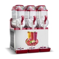 Eenvoudig te bedienen rode/zwarte slush-machine, smoothie-, ijs- en sapmaker, apparatuur voor het maken van dranken