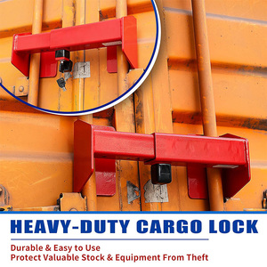 Serrure de conteneur antirouille JH-Mech Serrure de porte de conteneur en <span class=keywords><strong>acier</strong></span> <span class=keywords><strong>trempé</strong></span> rouge antivol mécanique - Product Image 4