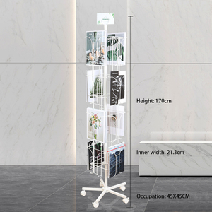 Custom Supermarket Brochure <strong>Stand</strong> Cd Racks Metal Floor <strong>Rotating</strong> Postcard <strong>Display</strong> <strong>Stand</strong> Retail Card <strong>Display</strong> Racks - Product Image 2
