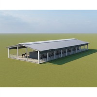 Bâtiment à grande portée en structure métallique, atelier préfabriqué à ossature métallique, entrepôt personnalisable