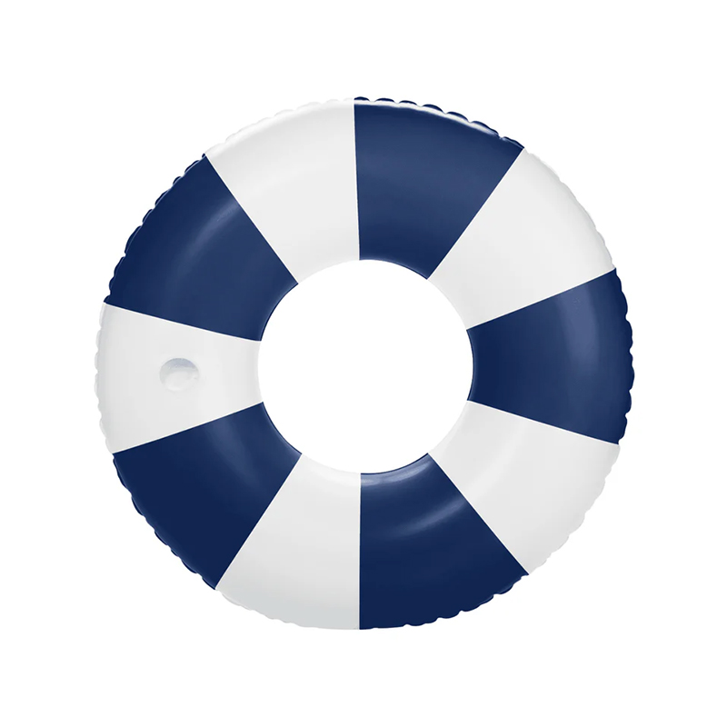 Azul marino y blanco