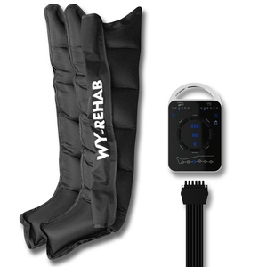Masseur de jambes à 6 chambres rechargeable pour drainage lymphatique, favorise la circulation et détend les muscles, idéal pour la maison et la relaxation des femmes au bureau - Product Image 2