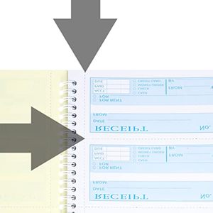 Libro di ricevute di affitto di denaro personalizzato 3 parte del libro di ricevute senza carbone con copie - Product Image 3