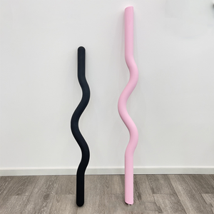 Curl Bar for Out Weight Lifting Bars Pilates Beam for Gym Weight Lifting <b>Strength</b> <b>Training</b> Colorful Silicone Pilates Beam - Product Image 2