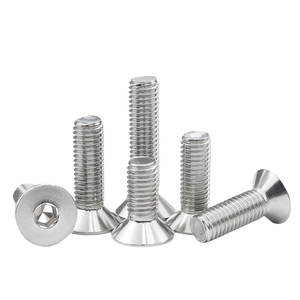 Sekrup penutup oksida hitam torsi tinggi DIN 7991 soket baja Countersunk berbagai M2-M12 Titanium kuningan jilidan datar 10mm 20mm - Product Image 2