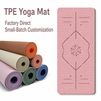 Tapis de yoga écologique en TPE, antidérapant, avec sac de transport, pliable, pour la maison, la salle de sport, le Pilates